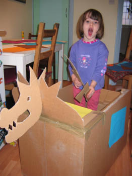 Elinor in her viking ship